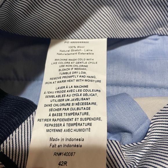 Hart Schaffner Marx Mens Dress Pants GRAY 42 x 33 WOOL Cuffed Hem PLEATED Casual - Picture 4 of 7